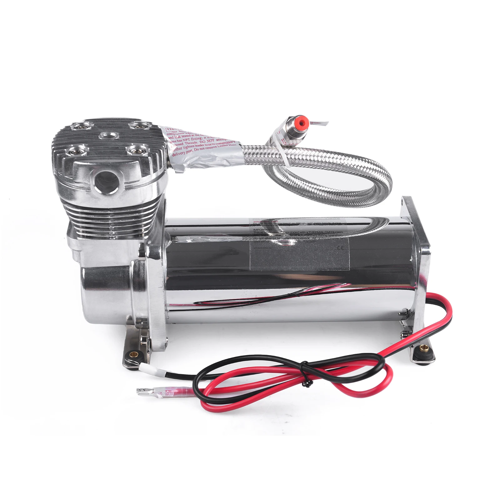 High-Performance 12V Universal Air Ride Suspension Compressor 480C 200 PSI 1/4 NPT Outlet for Car Tuning Suspension Systems