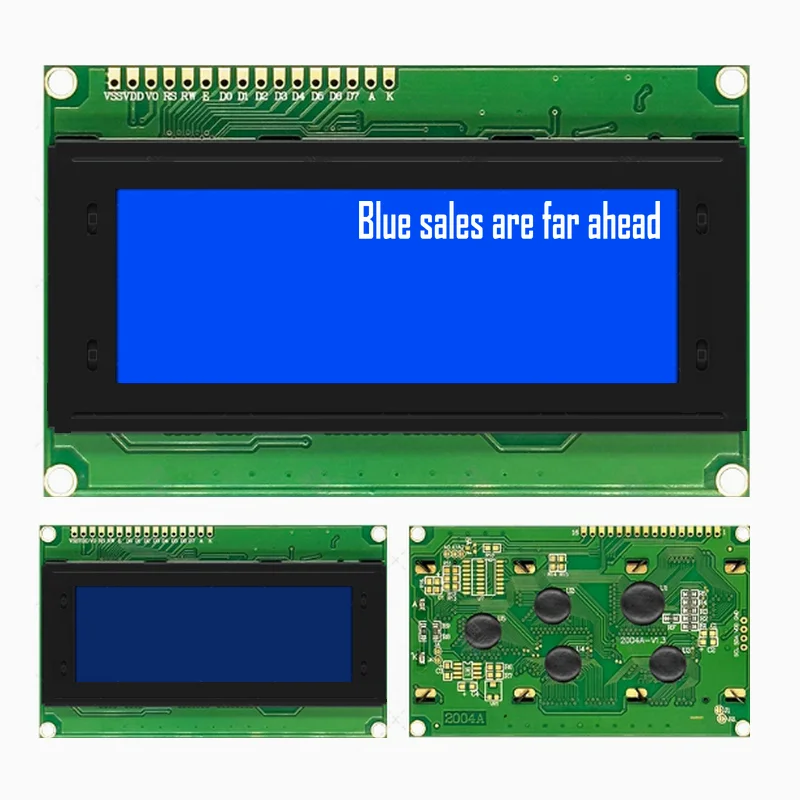 2004A LCD2004A 20*4 LCD Modules industrial grade voltage 5V factory direct sales price advantage Blue white, yellow gree