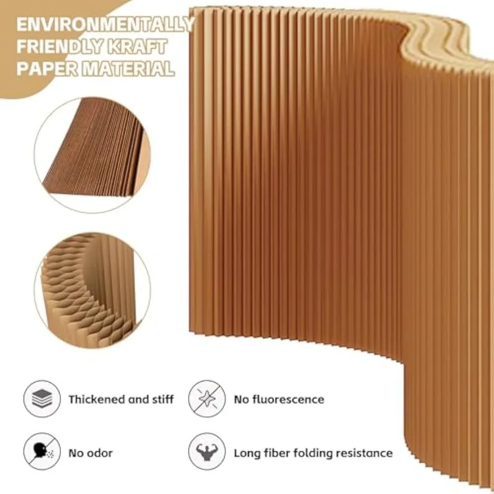 Custom Folding Paper Room Divider, Lightweight Freestanding Privacy Screen Partition Wall for Home or Office, Foldable, Compact