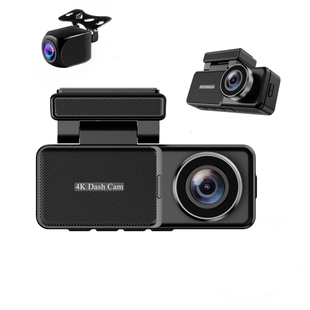 

4K 3.2 Inch Dual Lens Front And Rear MINI Car Black Box Car Video Dvr Dash Cam With Wifi GPS FHD Night Vision Auto Electronic