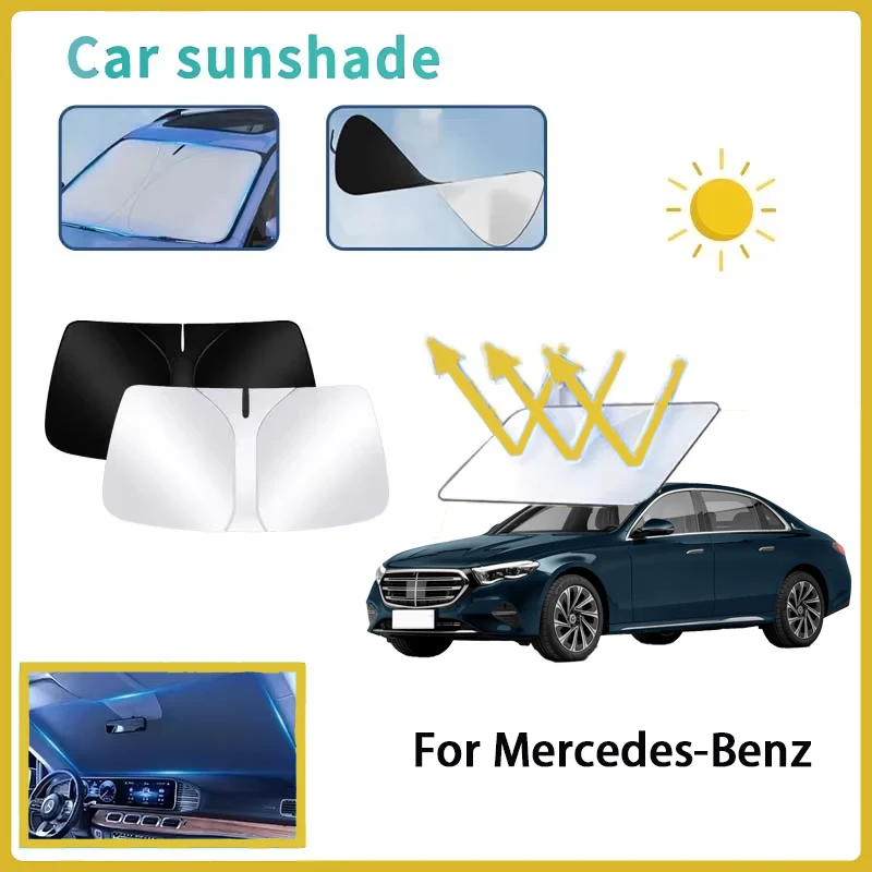 

It is suitable for Mercedes-Benz C-class GLC260LE-class E300LGLBA car sunshades with front sunscreen and heat shield umbrellas