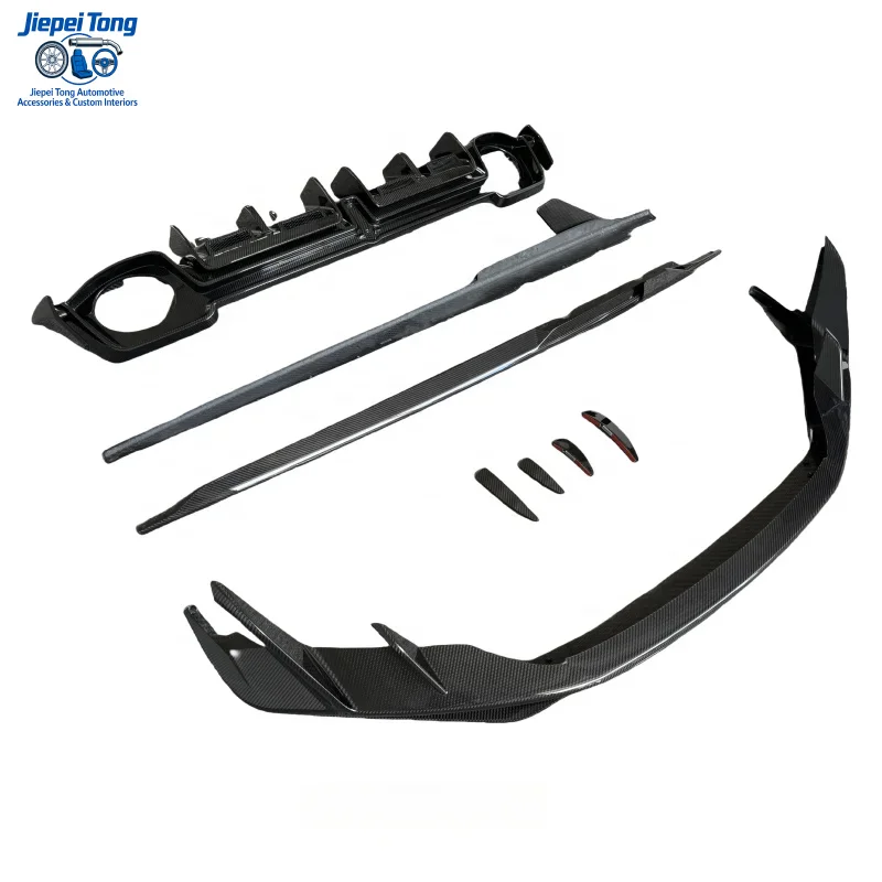 Cap Style Bodykit for R8 Dry Carbon Fiber Lip Front Bumper Canard wings Rear Diffuser Side Skirt