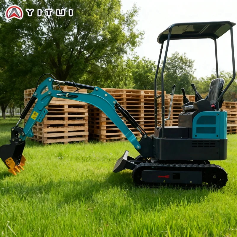 Mini escavadeira hidráulica de esteira de 2,0 toneladas, máquinas compactas duráveis, motor Kubota para jardim agrícola e residencial personalizado