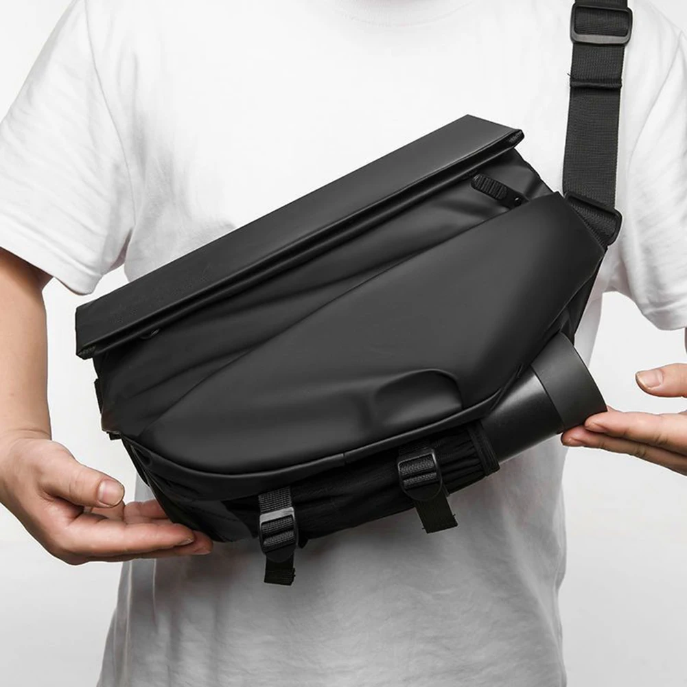 حقائب كروس كبيرة مضادة للسرقة للرجال متعددة الوظائف حقيبة كتف على الصدر للسفر وركوب الدراجات وحقيبة نهارية كاجوال للعمل #2