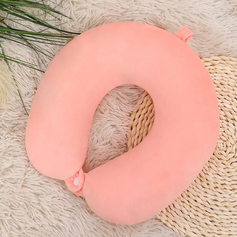 

1 шт. U-образная подушка для шеи, подушка для головы самолета для путешествий, U-образная подушка для взрослых, подушка для поддержки шеи, портативная