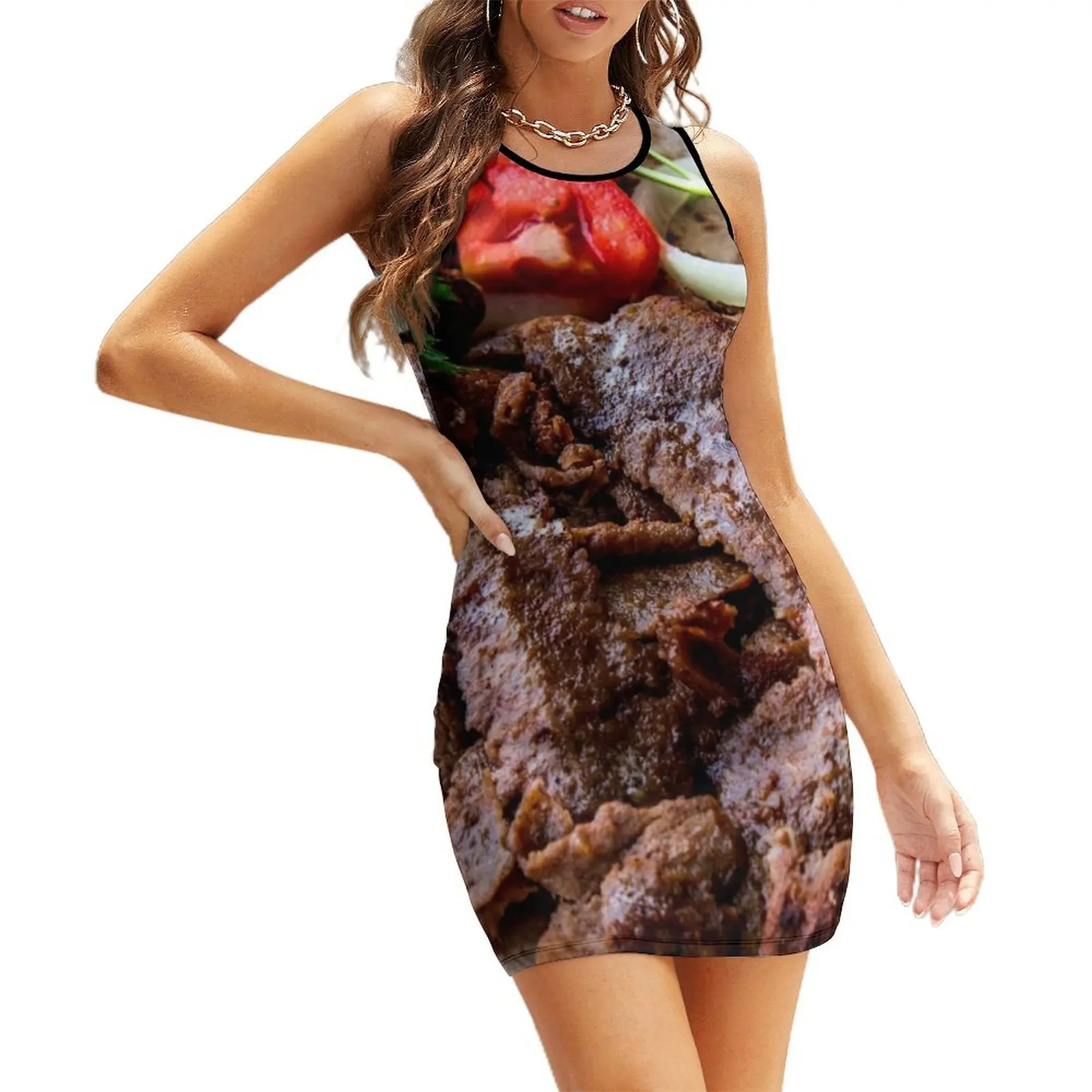 

Turkish Doner Kebab Sleeveless Sundress dresses summer women's evening dresses elegant party dresses for women 2025