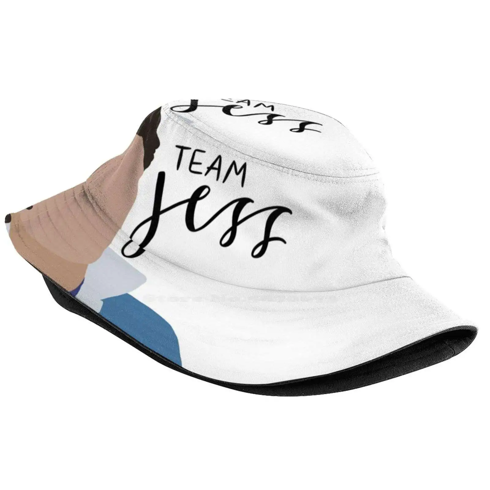 Team Jess Sun Cap Fisherman Hat Bucket Hats Team Jess Gilmore Girls Logan Dean