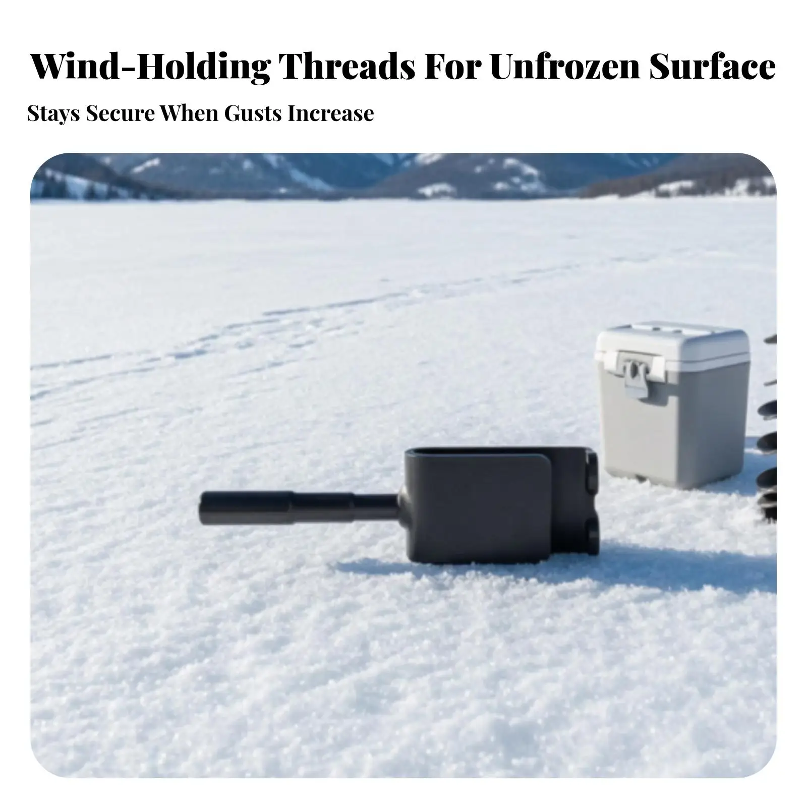 Ice Nail Driver Stake Metal Tool for Frozen Ground Tent Setup Winter Camping Anchor Hardware Secure Cold Weather