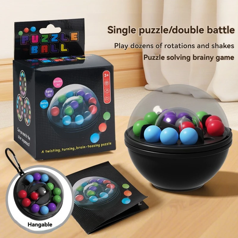 Puzzle con perline magiche rotanti per allenamento logico STEM per bambini |   Gioco di sfida rompicapo educativo precoce per lo sviluppo cognitivo