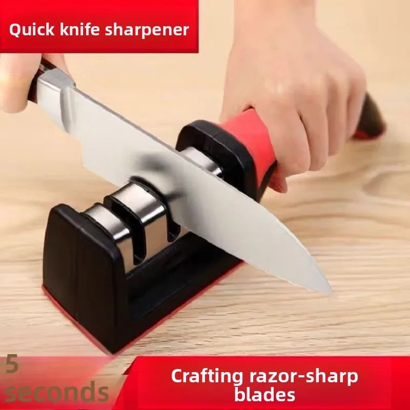 5 Second Quick Knife Sharpener,Easy Grip ABS Handle,Detachable Sharpening Head, Non-Slip Base,Restores Blades Instantly