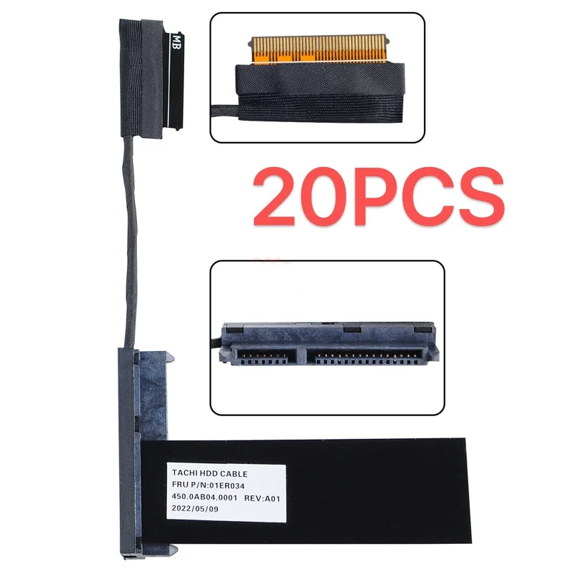 20X For Lenovo ThinkPad T570 T580 P51S P52S 01ER034 HDD Hard Drive Cable SATA Data Transfer Cord Replacement Part for Laptop Not