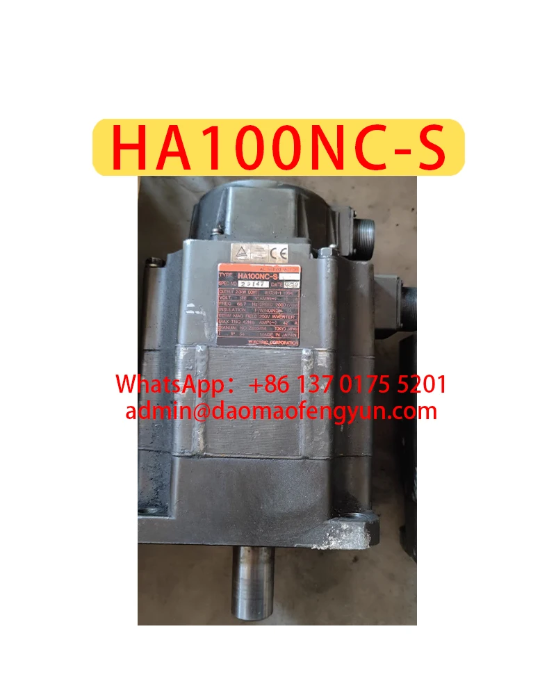 

HA100NC-S Used Servo Motor，HA100NC S，Fast shipping