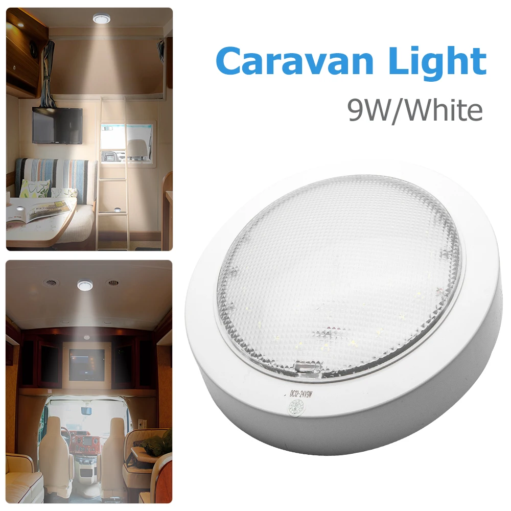 Enhanced Comfort  Trailers  12V DC LED Roof Light for caravans, RVs, trucks, trailers, and various other vehicles.