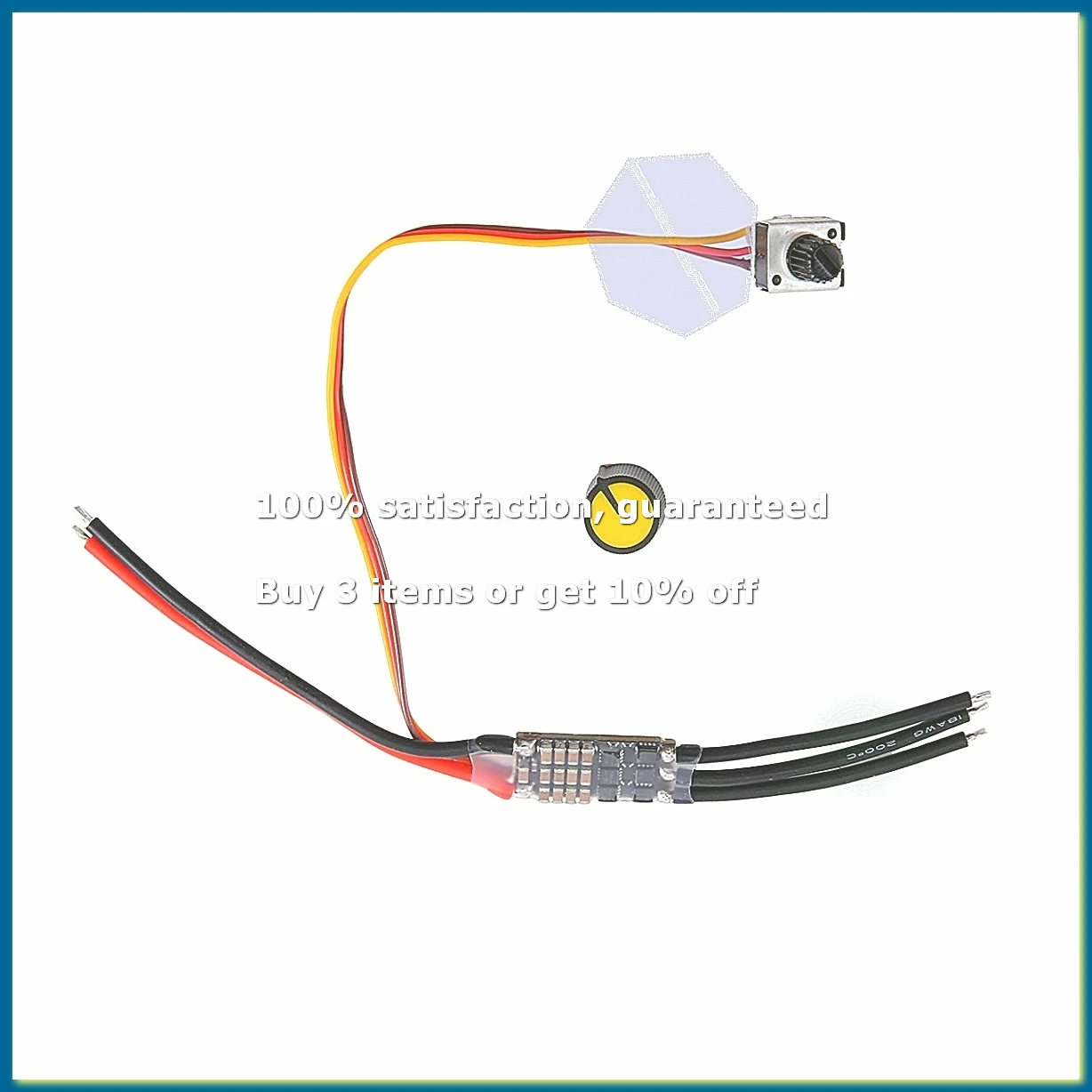 DC 7-26V Three-Phase Brushless Motor Driver DC Motor Drive Board Speed Controller Regulator with Potentiometer(20A)-DT30