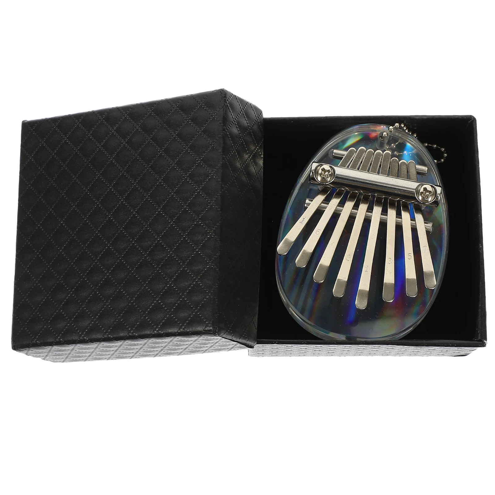 

Mini Acrylic Kalimba Piano Lightweight Smooth Round Safe H Feel Beautiful Sound Melodious Melody Practical Musical