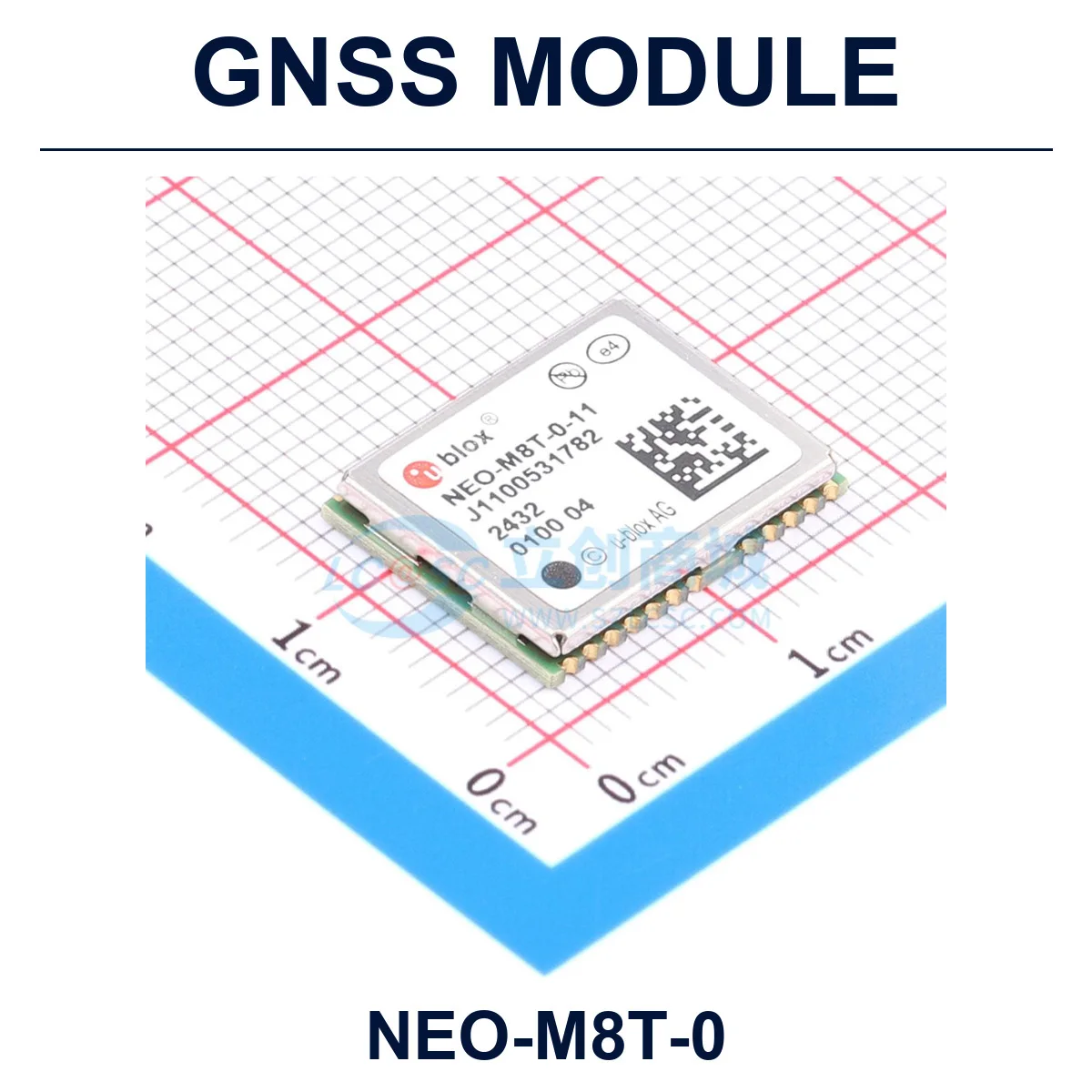 U-BLOX NEO-M8T-0 GNSS Module UART; I2C; USB; SPI 2.7V-3.6V