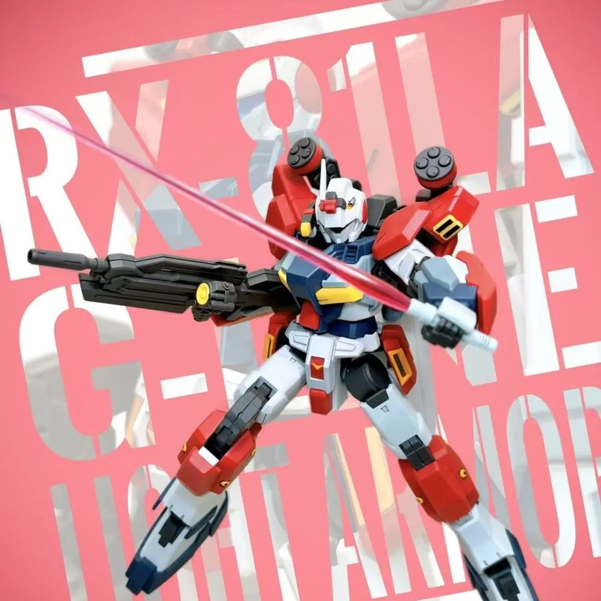 BAOBAO – modèle 1/144 HG RX-81LA G Line Light Armor, assemblage en plastique, figurine d'action Anime, jouets cadeaux, en Stock