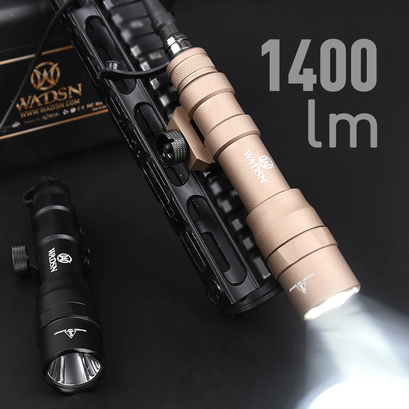 Tactical Flashlight M600DF M600 Scout Light With Dual Function Switch 1400lumes Weapon Scout Light Fit 20mm Rail Powerful Huntin