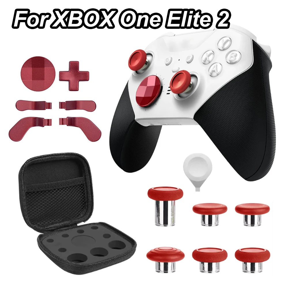 13 in 1 Metal Thumbsticks Joystick Cap For Xbox One Elite Series 2 Controller 6 Swap Stick 4 Paddles And D-Pads Accessories