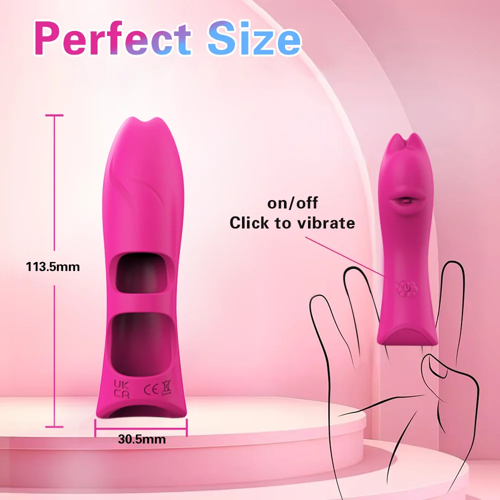 Finger Sleeve Vibrators For Women Clitoris Stimulator Vaginal Licks Anal Plug Female Masturbator Erotic Sex Toys for Gay Couples