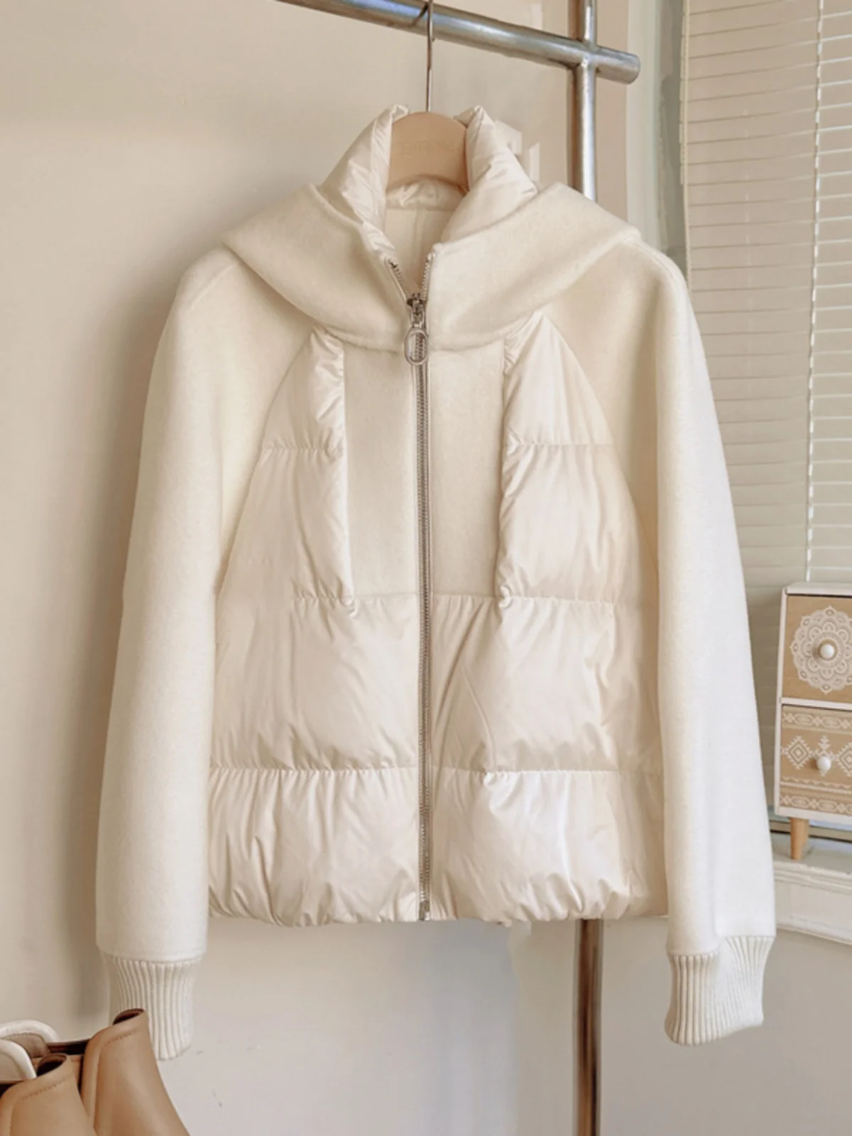 Autunno Inverno Casual Allentato Piumino da donna in cotone Jaet Zipper Splicing Design Ele Pane Cappotto in cotone Sli Pendolarismo Sle