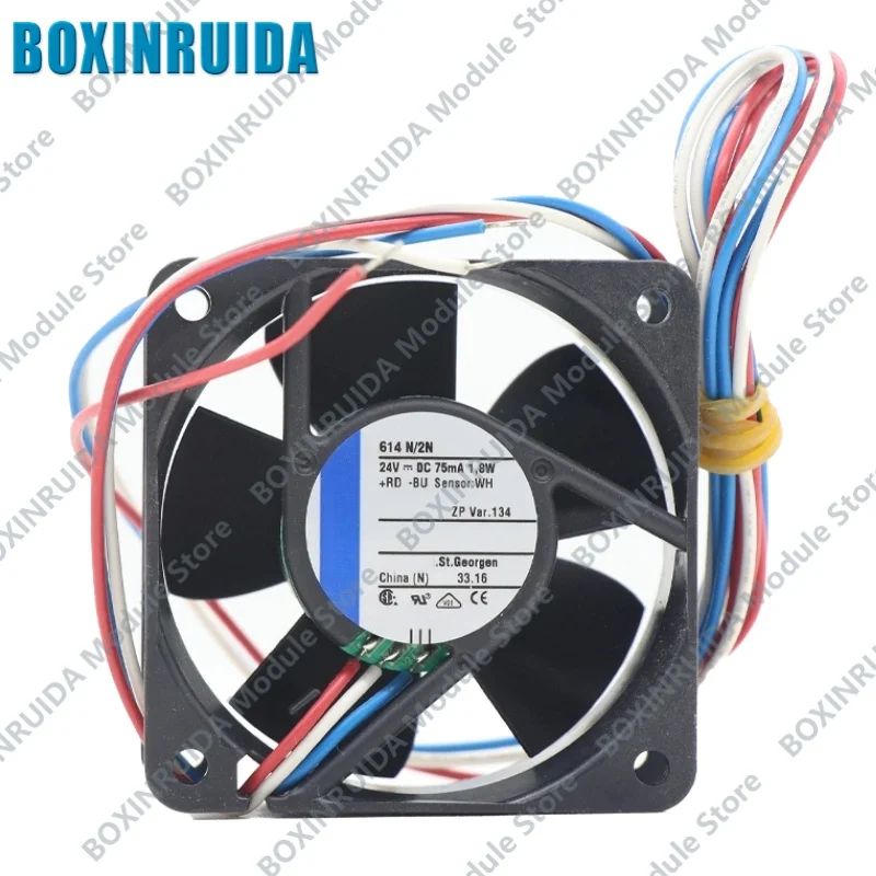 Brand new original 614N/2N cooling fan compact industrial frequency converter axial flow fan 6 cm 24