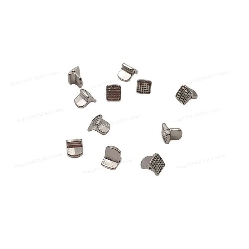 Orthodontic Lingual Buckle, Round Mesh Bottom, Traction Free Hook, Dental Correction Consumables