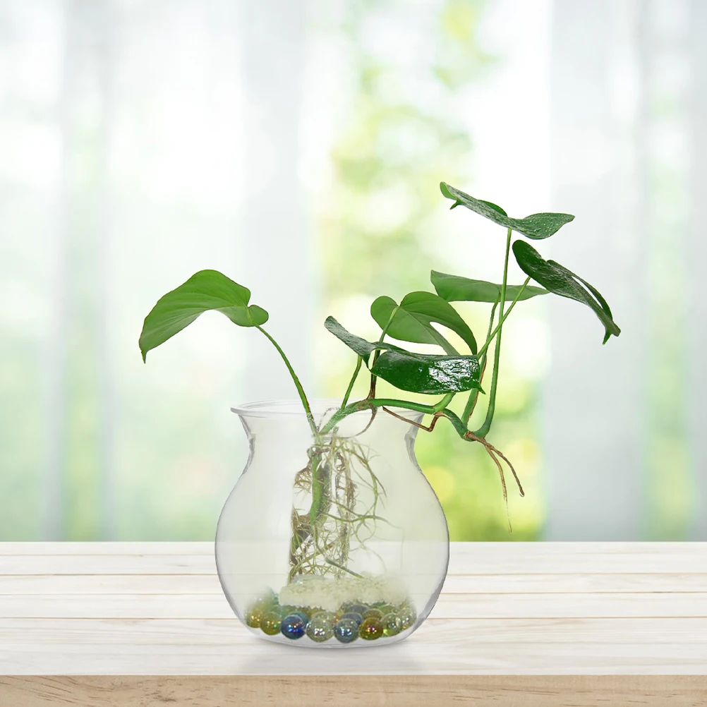 

8pcs Transparent Plant Pots Micro Landscape Transparent Plant Terrarium Plastic Plant Vase For Hydroponic Cultivation Home Decor