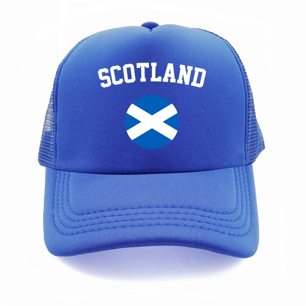 Scotland Trucker Caps Men Country Flag Hat Baseball Cap Cool Summer Unisex Mesh Net Scottish Scots Hats