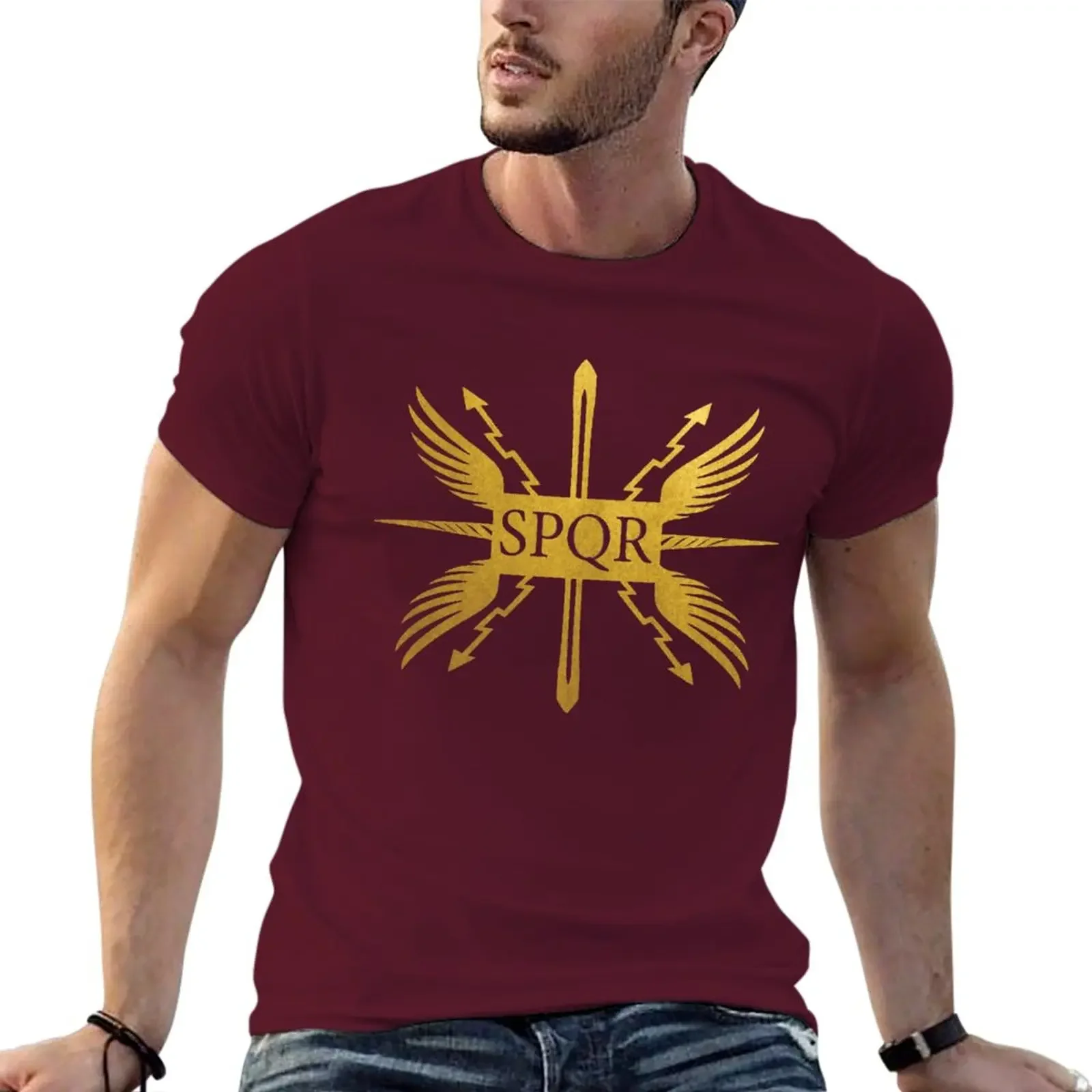 

New SPQR The Roman Senate and People T-Shirt customized t shirts T-shirt for a boy graphic t shirt mens tall t shirts
