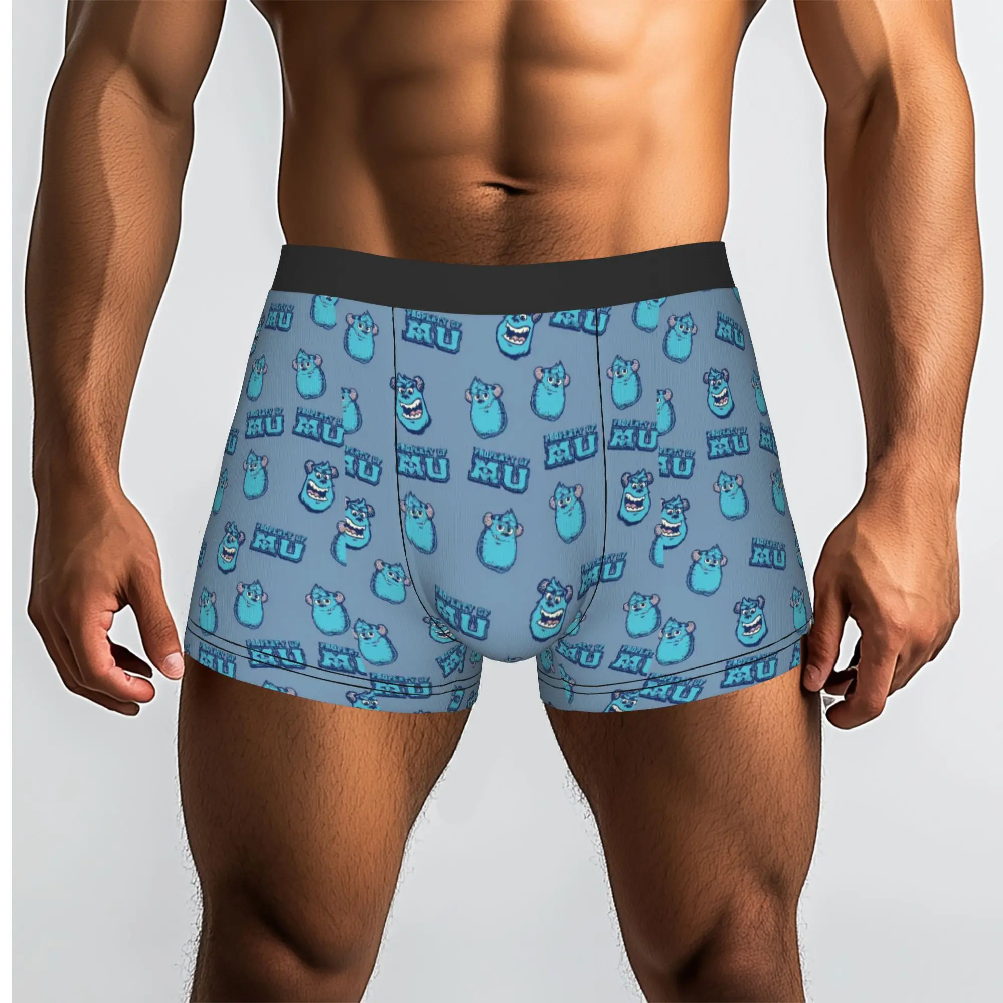 Custom Male Fashion M-Monsters Anime University Underwear  Boxer Briefs Soft Shorts Panties Underpants