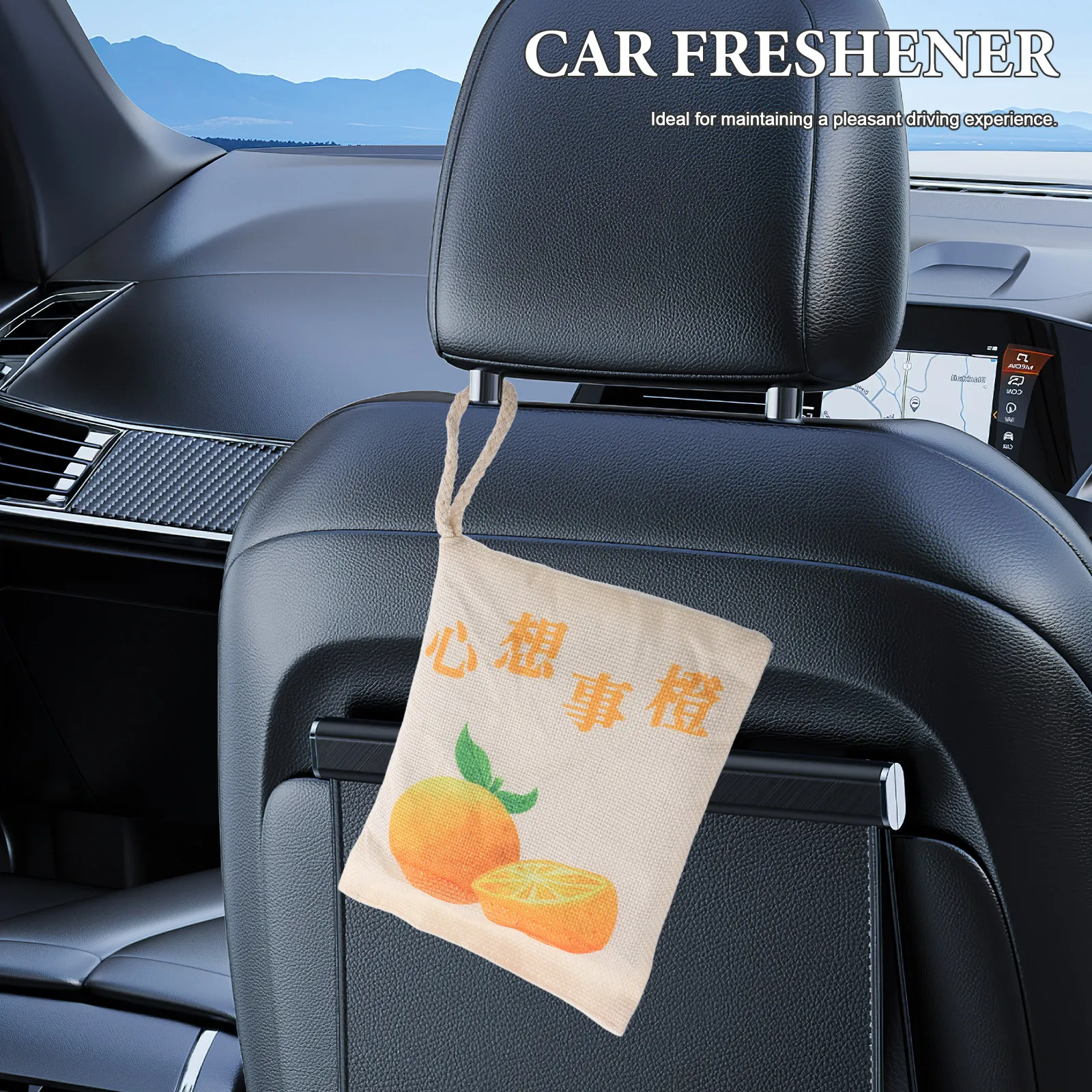 Car Air Freshener Bamboo Charcoal Purifier Bag Hanging Design Odor Bacteria Absorber for Vehicle Rv Camper Truck Suv