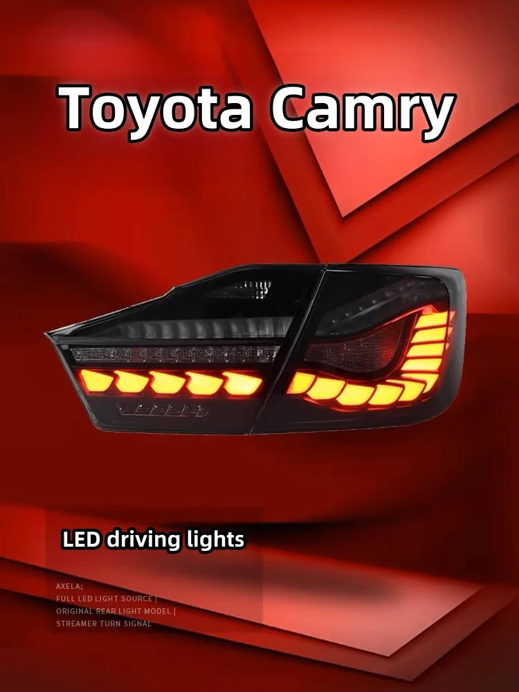 Suitable for modifying the 7th generation Camry taillight assembly of 12-14 models with Dragon Scale LED driving lights