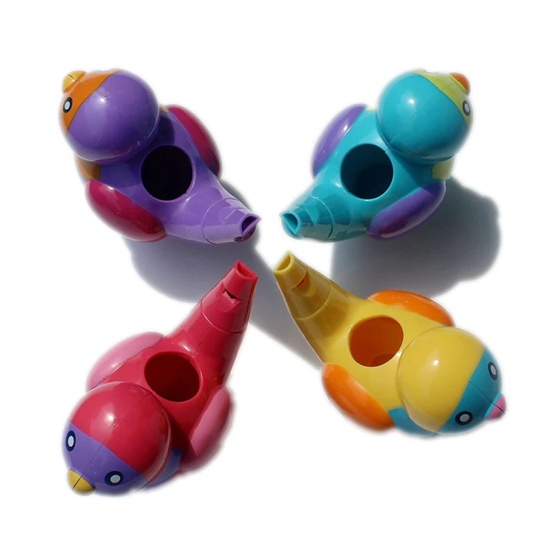 Coloured Drawing Water Bird Whistle Bathtime Musical Toy for Kid Early Learning Educational Children Gift Toy Musical Instrument