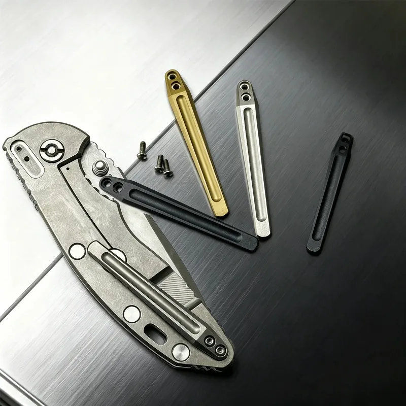 5 Colors CNC Light Alloy Anti-Corrosion Knife Clip Back Clamp for XM18 XM24 Eklipse Track Slicer Pocket Knife Outdoor Fitting