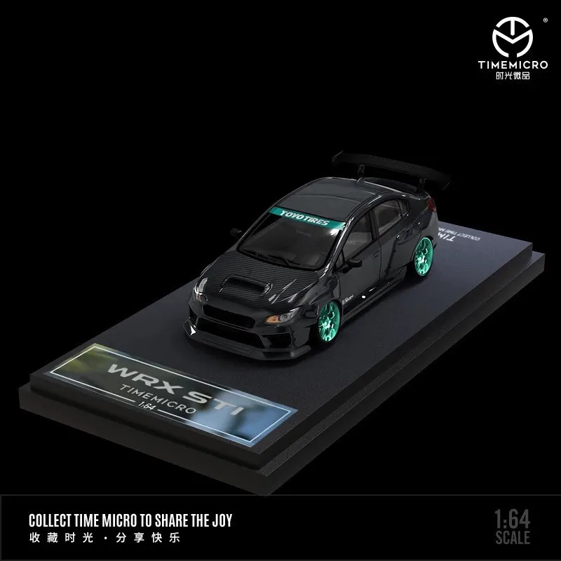 TIME MICRO&MOREART 1:64 WRX STI Carbon Cap Diecast Modellauto für limitierte Sammlung Display Geschenk