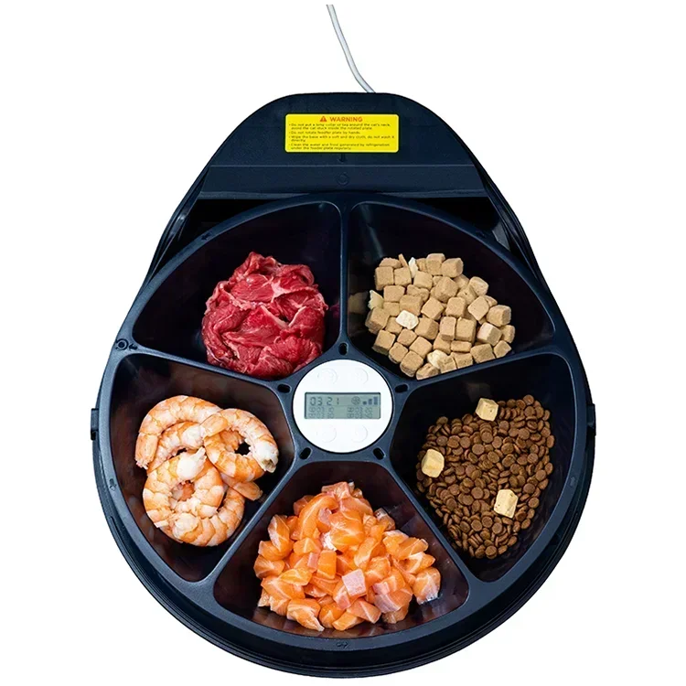 

2025 Smart Refrigerated Pet Feeder 3-Level Adjustment Intelligent UBPET Automatic Pet Diet Bowls for Cat Food Online Shopping