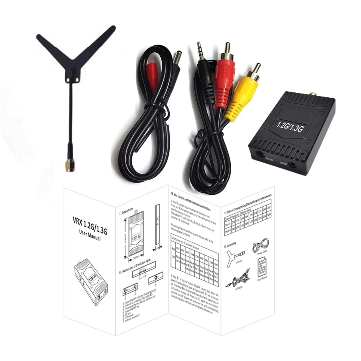 

1.2/1.3G FPV VRX 1.2G/1.3G 2W VTX FPV видеоприемник для FPV RC Racing Drone DIY часть