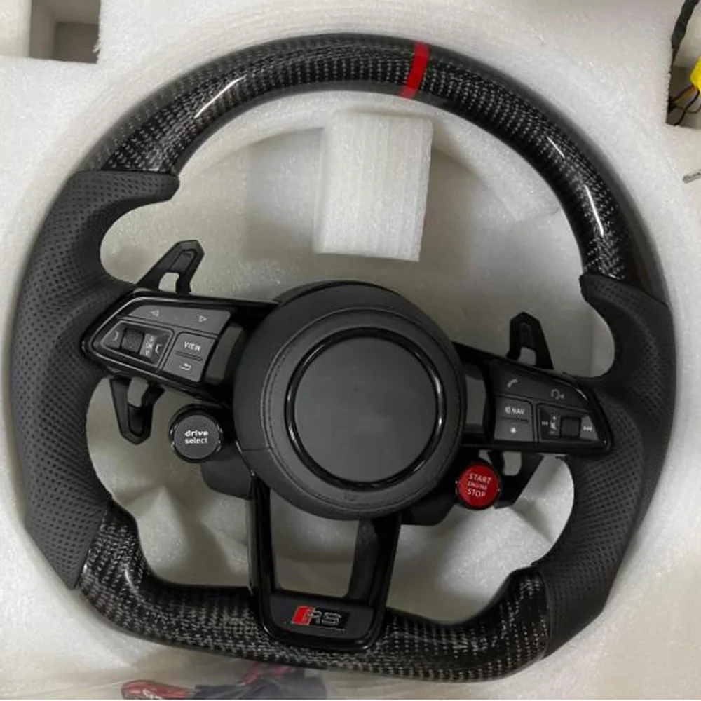 Retrofit Car Steering Wheel Assembly For Audi R8/TT A5/A6/S3/RS3/A4/S4/RS4 2017-2022 Decoder Interior Accessorie Auto Electronic