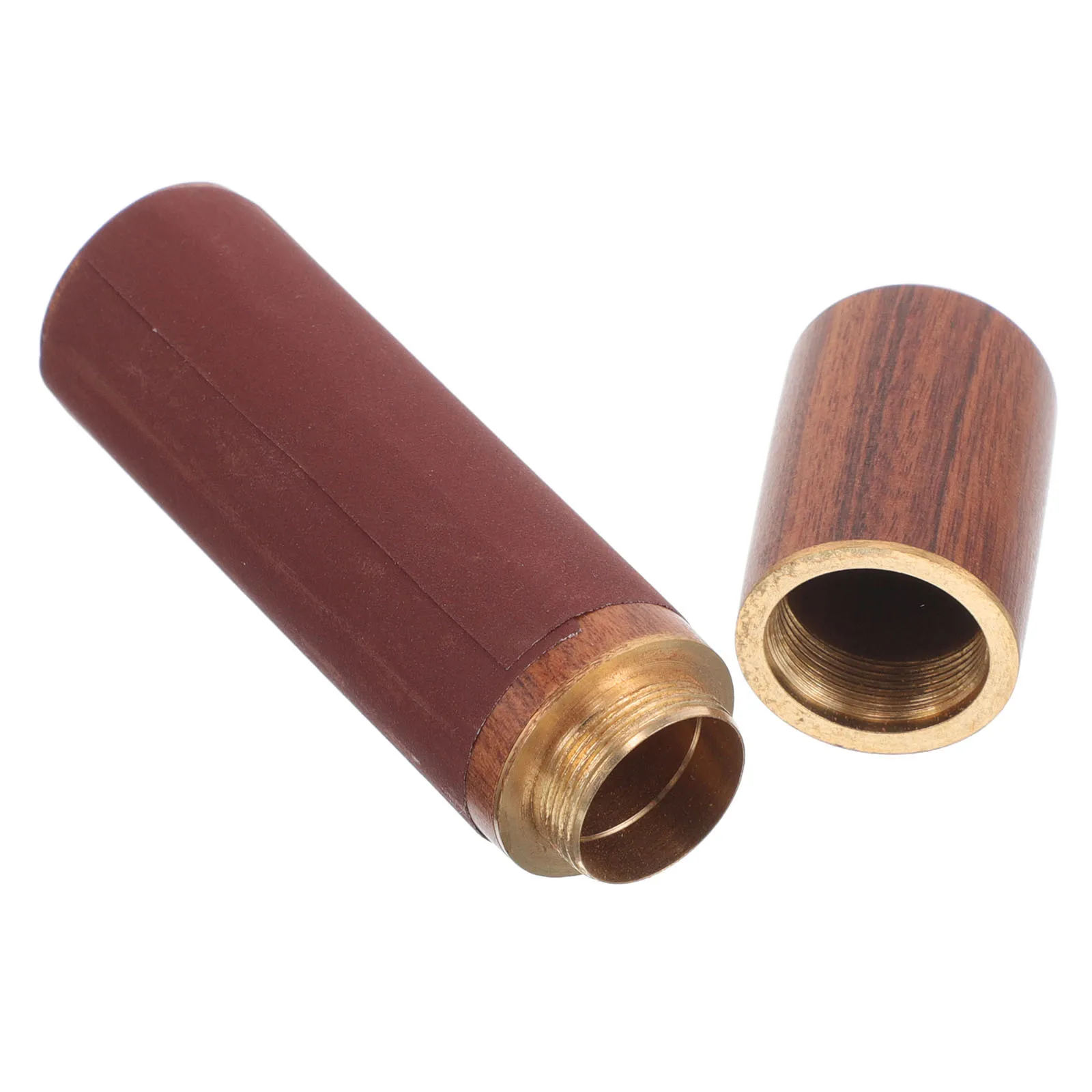 

Match Storage Tube Portable Wood Metal Camping Match Holder Compact Toothpick Dispenser Outdoor Survival Gear Vintage Style