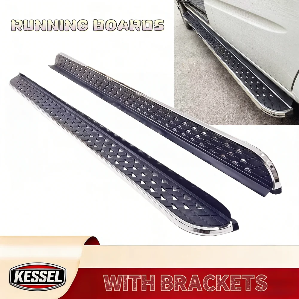 

2PCS Aluminum Running Boards Side Step Fit for KIA Seltos 2019 2020 2021 2022 2023 2024 2025 2026,Fixed Door Side Pedal Bar