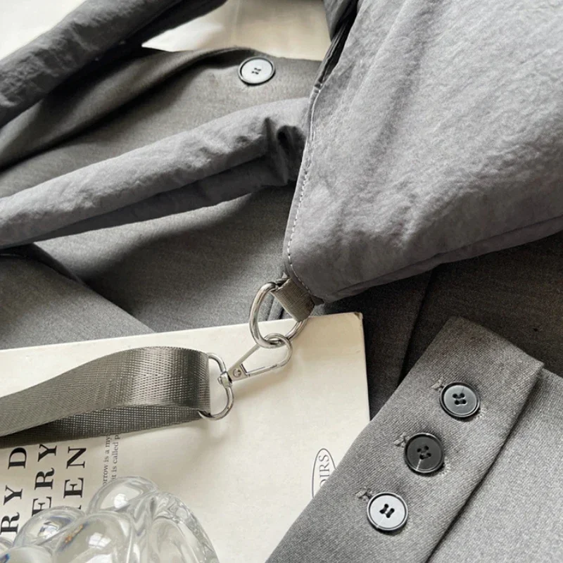 موضة القوس النايلون مبطن حمل حقيبة مصمم لينة البخاخ المرأة حقائب الكتف Crossbody بسيطة خمر حقائب اليد سعة كبيرة 2024 #3