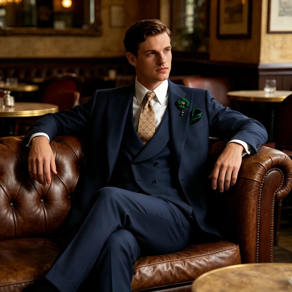 

Men's 3-Piece Jacquard Tuxedo Set in White Elegant Wedding Groomsmen Suit with Shawl Collar for Formal Occasions
