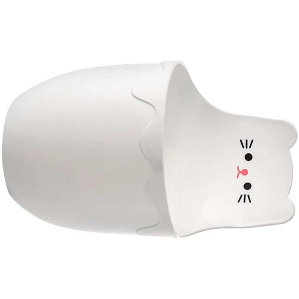 Wall Hanging Storage Cylinder Cartoon Cat Design No Drilling Multi Functional Organizer Box for Office Desk Cosmetics Jewelry