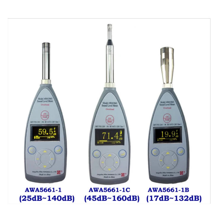 AWA5661 Sound Level Meter Complies with IEC 61672 Class 1