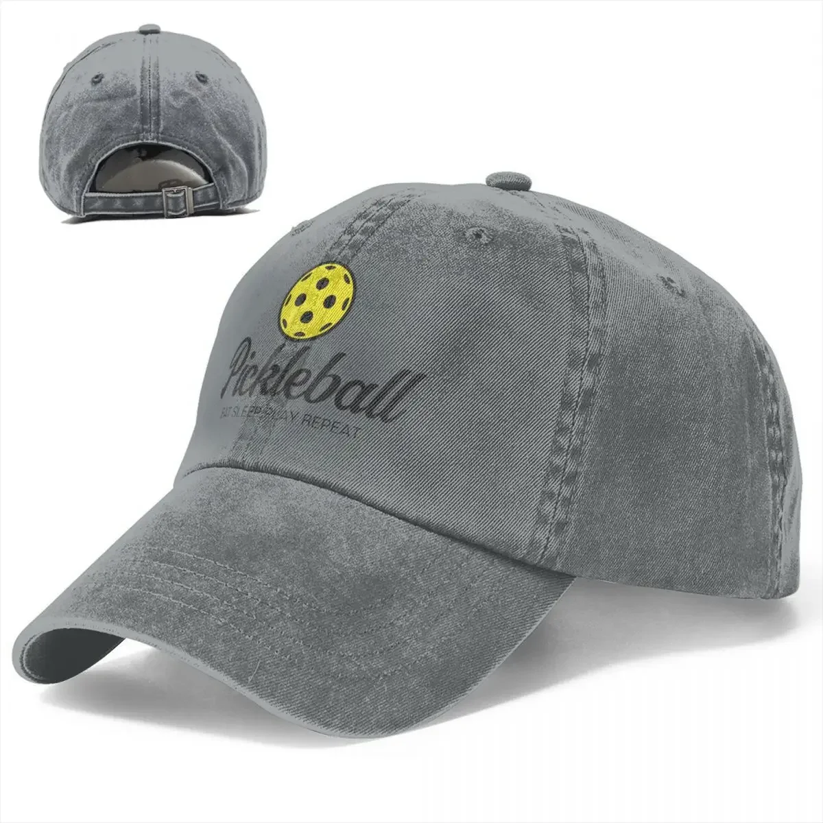 Pickleball Lover Enthusiasts Baseball Cap Merch Fashion Distressed Denim Racket Paddle Sport Headwear Men Summer Hats Cap