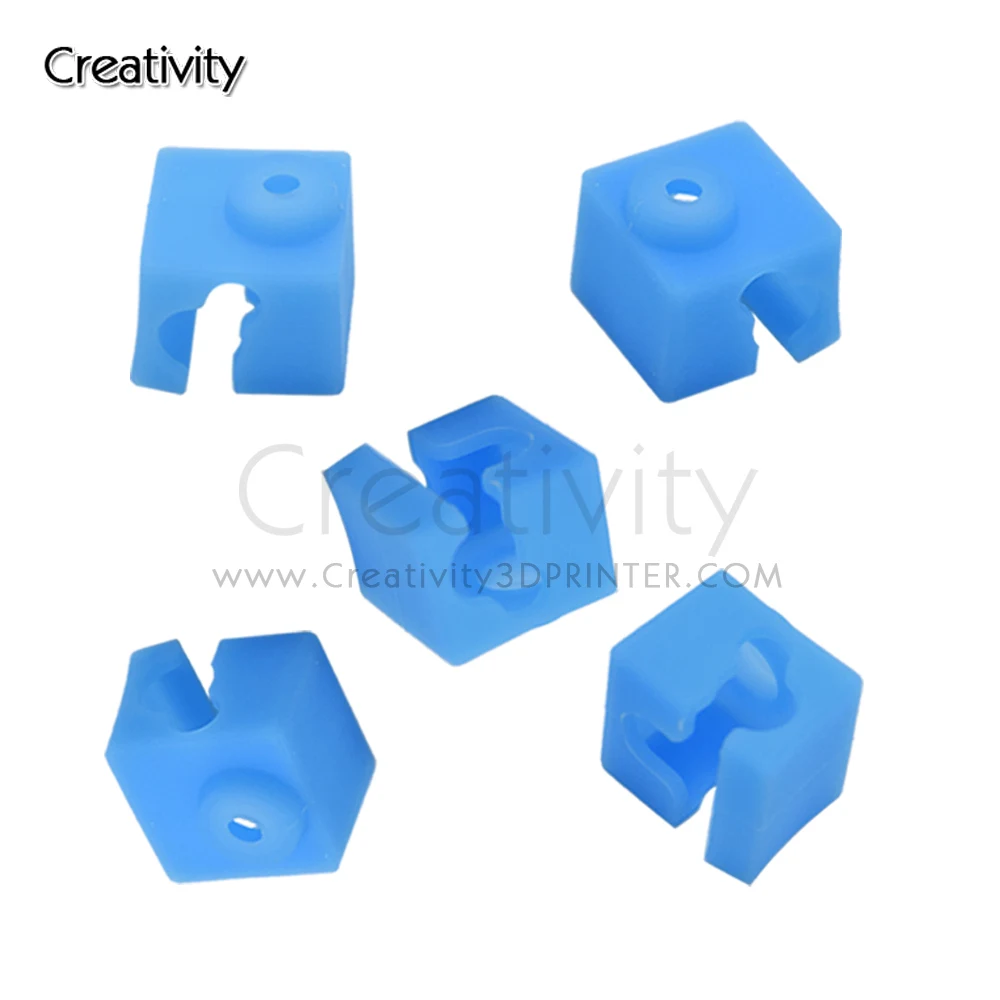 

3/5pcsV5 Silicone Sock For Original Chiron V5 Hotend Extruder 3D Printer Parts V5 Aluminum Block