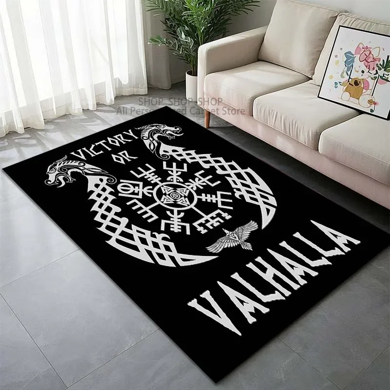 Viking Totem Printed Carpet for Living Room Bedroom Sofa Home Decor Non-slip Floor Mat Modern Carpet Large Size Fast Shipping