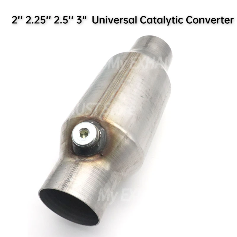 

2/2.25 /2.5/3 inch Universal Car Exhaust System Catalytic Converter High Flow Stainles Steel Weld-On Converter Engine Accessorie