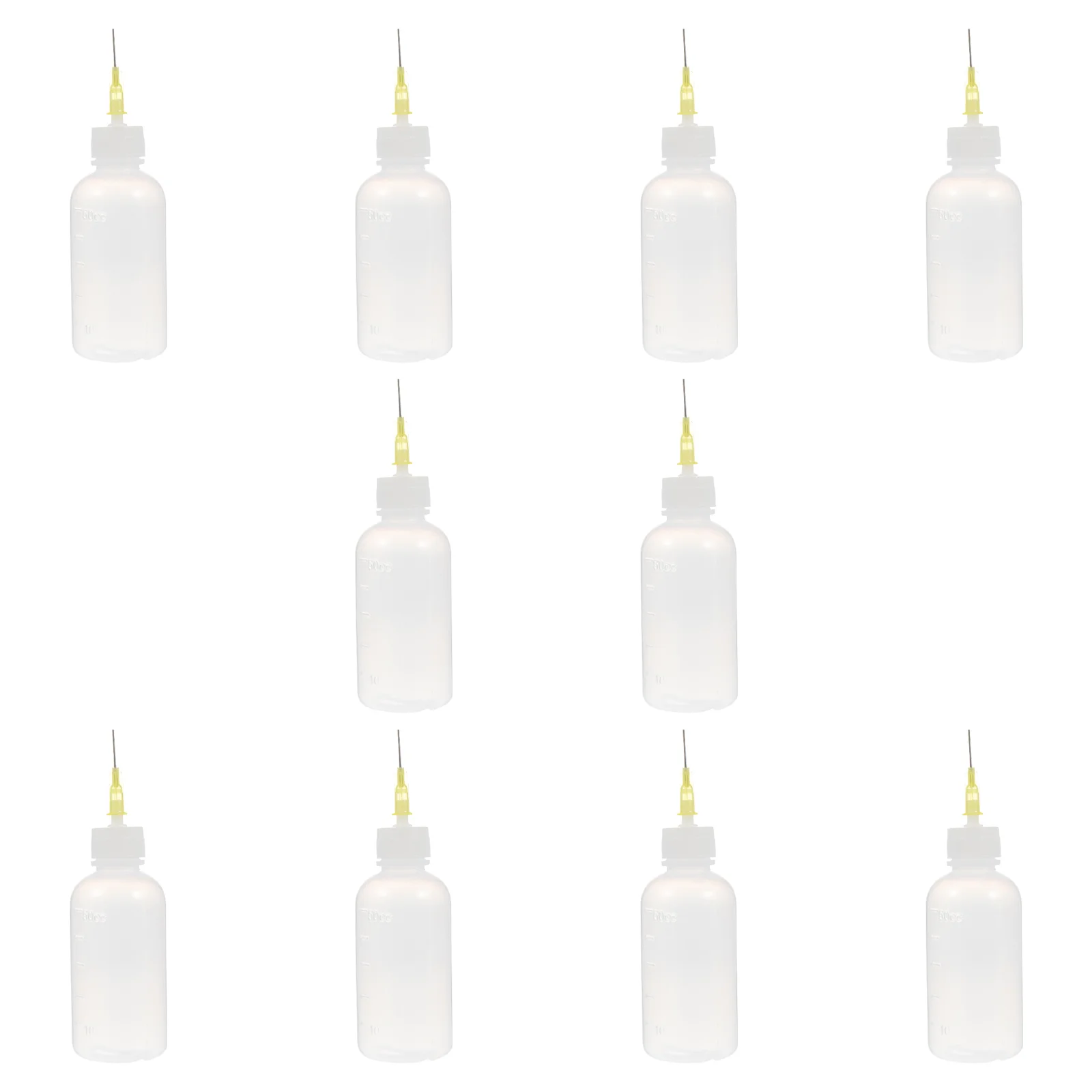 

10 Pcs Dispensing Bottle Dropper Plastic Condiment Glue Storage Needle Tip Applicator Liquid Squeeze Bottles